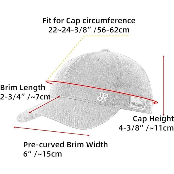 RRvane Vintage Washed Twill Cotton Orange Soft Adjustable Baseball Cap Hat - Picture 7 of 8